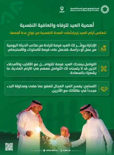 أهمية العيد للرفاه والعافية النفسية